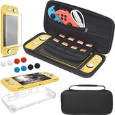 YONO Accessoires Set geschikt voor Nintendo Switch LITE - Opberghoes - Case - Screen Protector - Thumbnails - Accessoires 11in1