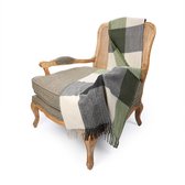 Dunedin of Scotland Plaid Block Check Natural Green