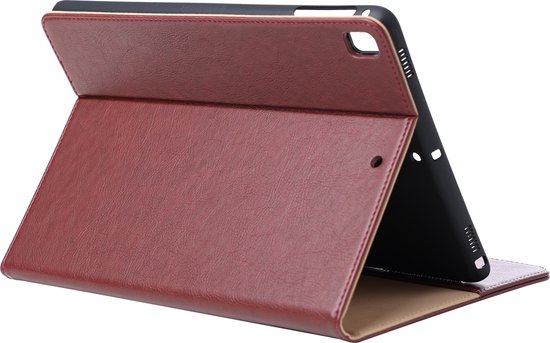 Luxe Tablet Hoes Geschikt voor iPad Hoes 5e, 6e, Air 1e, Air 2e Generatie - 9.7 inch (2017/2018) - Rood