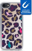 Apple iPhone SE (2022) Hoesje - My Style - Magneta Serie - TPU Backcover - Colorful Leopard - Hoesje Geschikt Voor Apple iPhone SE (2022)