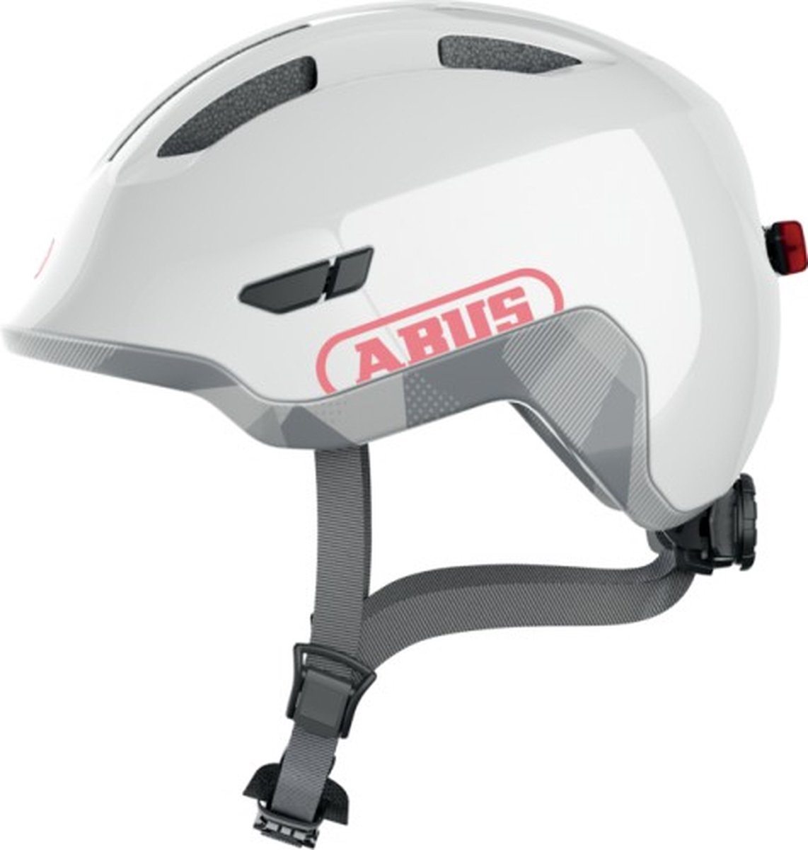 Abus Kinderhelm Smiley 3.0 S LED Shiny White