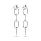 Cataleya Jewels Oorhangers Paperclip Ronde Buis Zilver