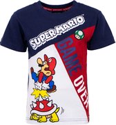 Super Mario t-shirt, shirt kinderen, Game Over, maat 110 ( 5 jaar )