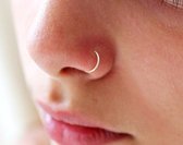 Fake neuspiercing ring zilver - Fake Piercing - Nep piercing