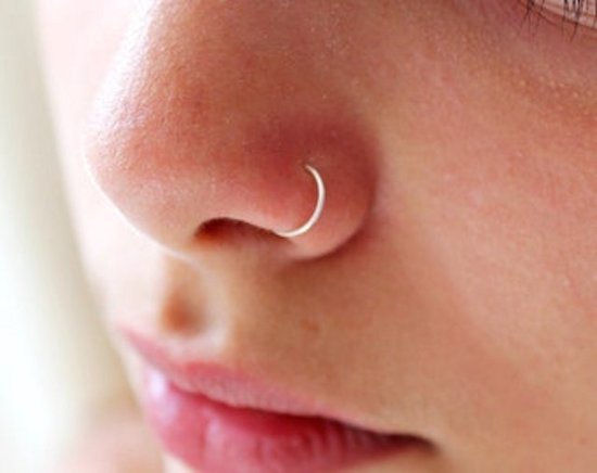 Fake neuspiercing ring zilver - Piercing - Nep piercing | bol.com