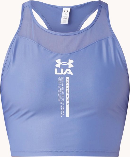 Under Armour Iso-Chill cropped trainingstop met HeatGear - Blauw
