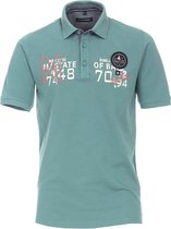 Poloshirt Heren Korte Mouw Casual Turquoise Casa Moda - M