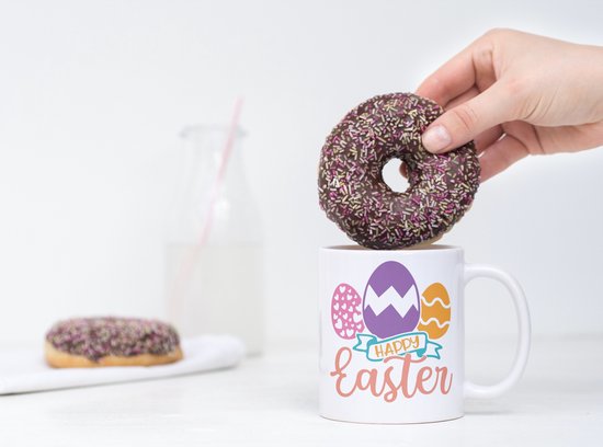 Tasse de Pâques HappyEaster | Cadeau de Pâques | Pâques | Décoration de Pâques | Décoration de Pasen | Cadeaux drôles | Tasse de café | Gobelet à café | Tasse à thé | Tasse de thé
