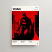 The Batman Poster - Minimalist Filmposter A3 - The Batman 2022 Movie Poster - The Batman Merchandise - Vintage Posters