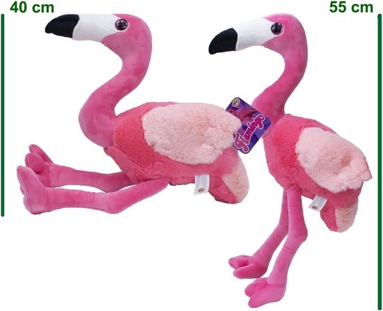 Flamingo Knuffeldier, 50 cm, zacht flamingo-speelgoed