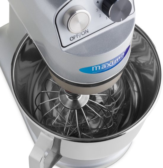Maxima Planeetmenger 7 L Tot 2 Kg Deeg Zilver - RVS Mengkom - 11 Snelheden - Keukenmachine - Standmixer - Keukenrobot - 7 liter - Grijs van Maxima — afbeelding 2