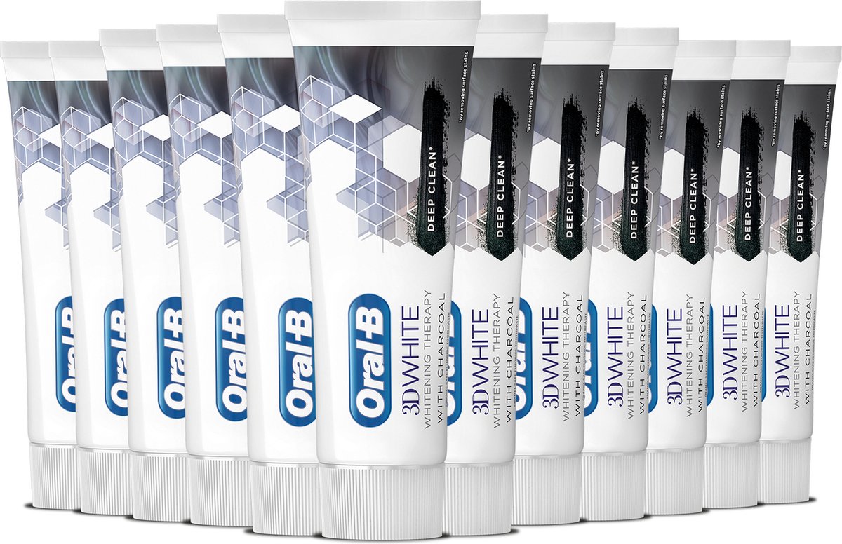 Oral-B 3D White Whitening Therapy Grondige Reiniging Tandpasta - Voordeelverpakking 12x75ml