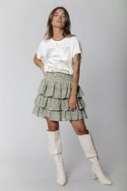 Colourful Rebel CLRFL RBL Tour T-shirt  Wit Dames - Slim Fit - Organisch Katoen - XS
