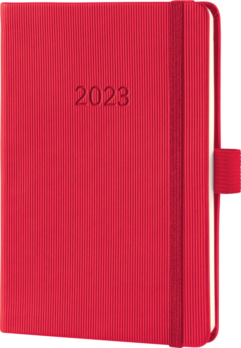 Sigel Conceptum - agenda 2023 - weekagenda - A6 - 4-talig - red - hardcover. SI-C2365