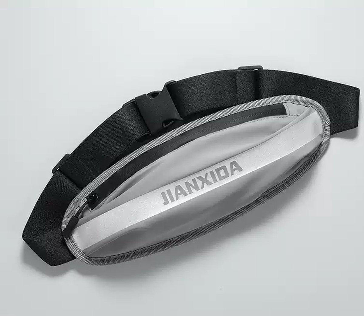 Heuptas - Paspoort - Reizen - Sporten - hardlopen - wandelen - fietsen - Reizen - Wandelen Tas Voor Telefoon/Smartphone/Geld/Pasjes/Paspoort/Bankpas/Sleutels/ - grijs