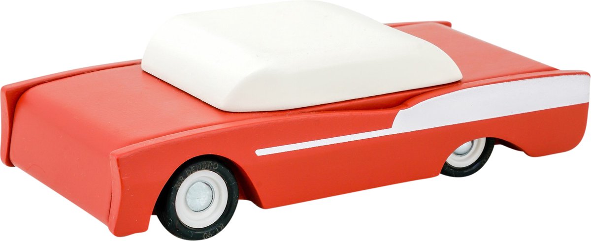 Mr. Dendro - Houten Speelgoed auto - The Hot One - 12,5cm - houten speelgoed vanaf 3 jaar