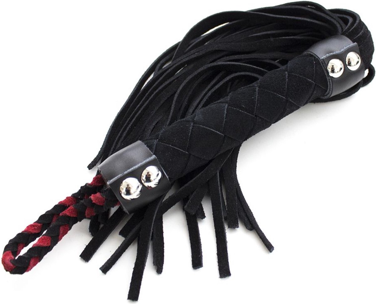 Goedkoopste Suede Flogger Zweep - Zwart
