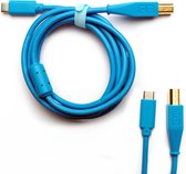 DJ TECHTOOLS DJTT USB-C Chroma Cable Blue 1,5m, gerader Stecker - Kabel voor DJs