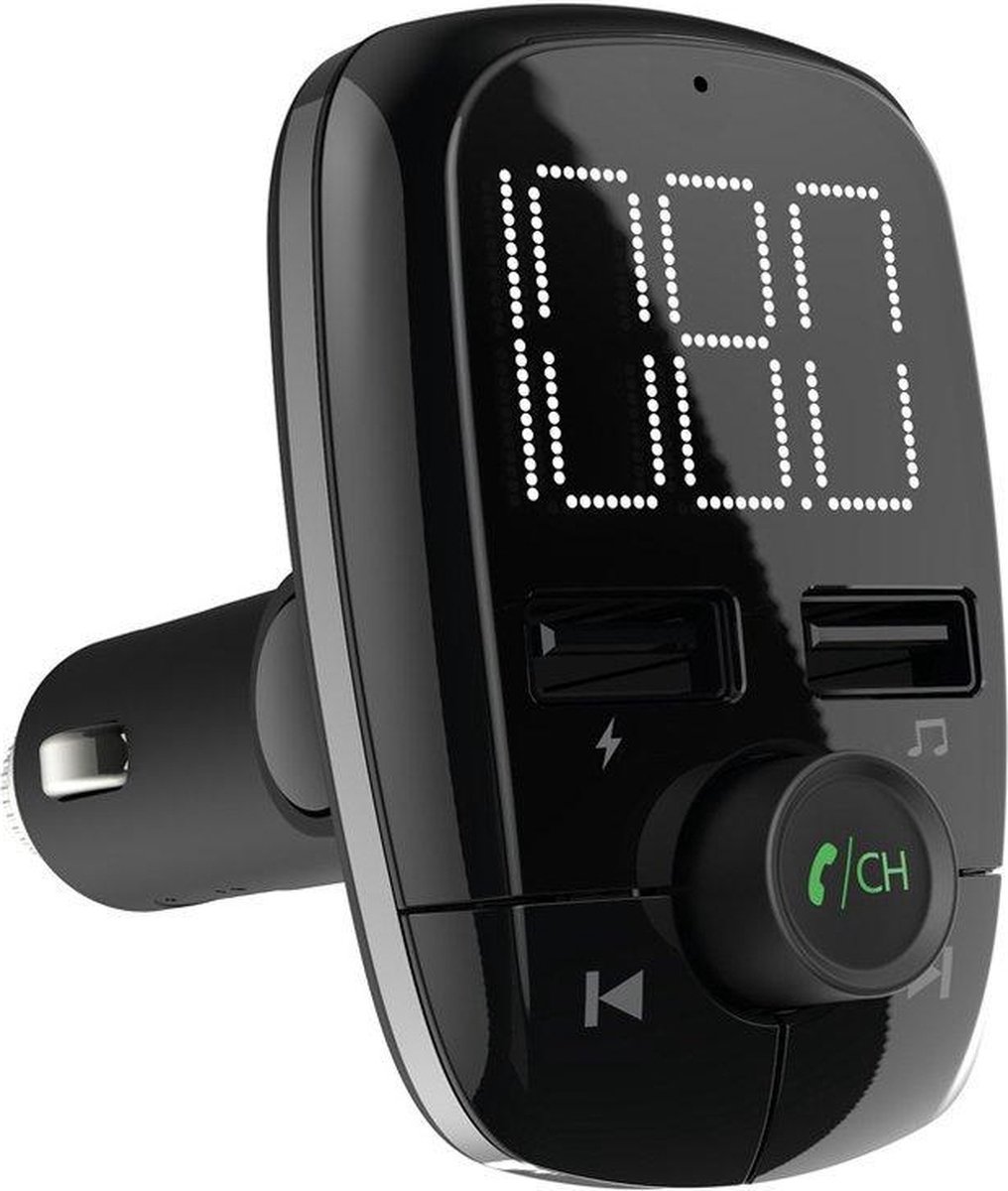 FM Transmitter - Draadloze Bluetooth Auto MP3-speler FM-zender Radio Handsfree Dubbele USB-poorten Autolader