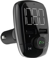 Transmetteur FM - Lecteur MP3 de voiture Bluetooth sans fil Transmetteur FM Radio Mains libres Double ports USB Chargeur de voiture