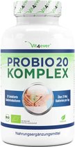 Probio 20 Complex - Culturencomplex met 20 bacteriestammen + FOS - 180 darmcapsules (DRcaps®) - 21 miljard melkzuurbacteriën per dag - Hoog gedoseerd - Veganistisch - Laboratoriumgetest | Vit4ever
