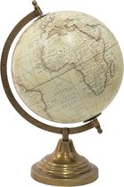 Wereldbol Decoratie 22*22*33 cm Beige Hout, Metaal Globe Aardbol Woonaccessoires
