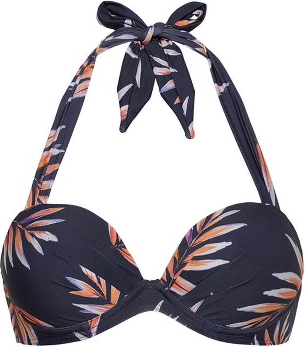 Cyell Bikinitop - Palm Nights Blauw, Oranje