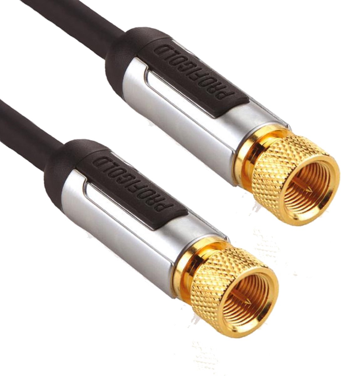 Profigold - F-Connector Kabel - zwart - 10 meter