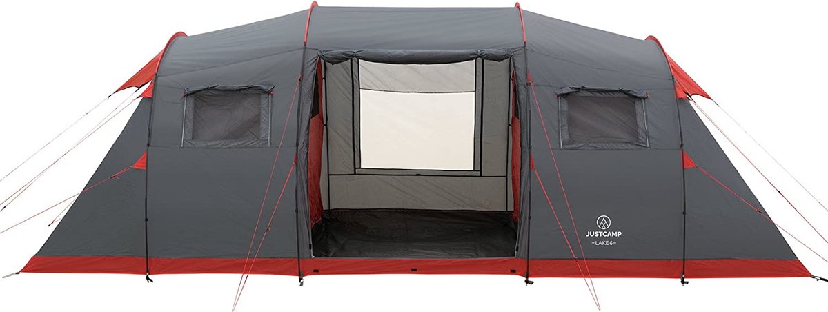 Justcamp - Tente familiale Lake 6 - Tente vis-à-vis - Tente dôme pour 6  personnes - 2... | bol.com