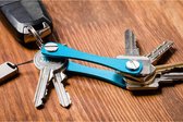 Creartix® - Sleutelhanger - Keycage - Sleutel Organizer - Key Organizer - Aluminium Sleutelopberger - Origineel cadeau - Blauw