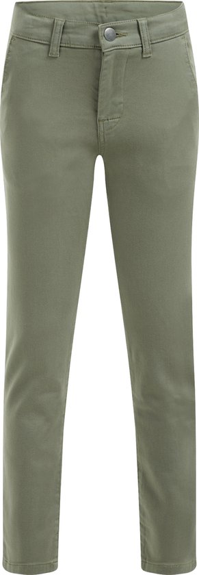 WE Fashion Jongens slim fit chino van jogkwaliteit