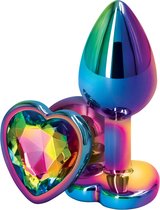 NS Novelties - Rear Assets Mulitcolor Heart S - Anal Toys Buttplugs Meerkleurig
