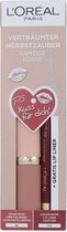 L'Oréal Color Riche Free The Nudes Lipstick + Lip Liner Cadeauset - 08 NO Lies-374 Intense Plum (Duitse versie)