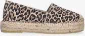 Tango | Vienna 3-g bone white leopard basic espadrille - thick natural outsole | Maat: 36
