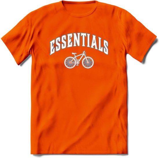 Bike EssentialsT-Shirt | Souvenirs Holland Kleding | Dames / Heren / Unisex Koningsdag shirt | Grappig Nederland Fiets Land Cadeau | - Oranje - 3XL