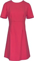 Twinset • belijnde roze jurk met korte mouwen • maat 38 (IT44)