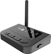 DrPhone SKYLINK MEGA3 – 3 in 1 Bluetooth 5.0 Audio Adapter - AptX - Zender / Ontvanger / - RX/TX/Bypass /SPDIF/RCA/Aux 3.5mm - Zwart
