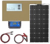 Luxiqo® Zonnepaneel Set- 100W - Inclusief Controller en Kabels - Flexibele Zonnepaneel - Monokristallijn Zonnepaneel - 12V - Daglichtpaneel - Waterdicht Zonnepaneel