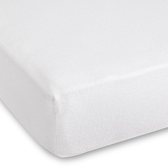 Hoeslaken molton white - 60% Polyester/ 40% coton