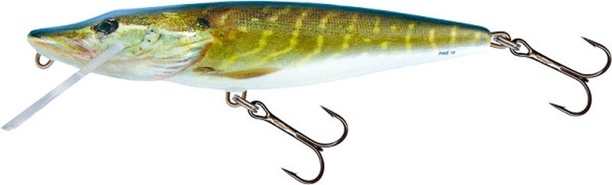 Salmo Pike Floating - Real Pike - 9cm - Plug - Groen