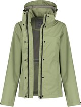 MGO Jane Jacket - Regenjas dames - kort wind- en waterdicht jack - Groen - Maat S