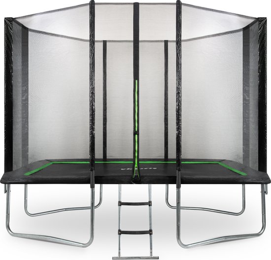 VirtuFit Rechthoekige Trampoline met Veiligheidsnet - Zwart - 213 x 305 cm