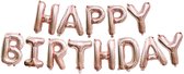 Joya Beauty® Happy Birthday Ballonnen Rose Goud | Verjaardag Folie Ballon | Feestversiering | Helium Ballon Slinger | Feest Decoratie | Rose Goud