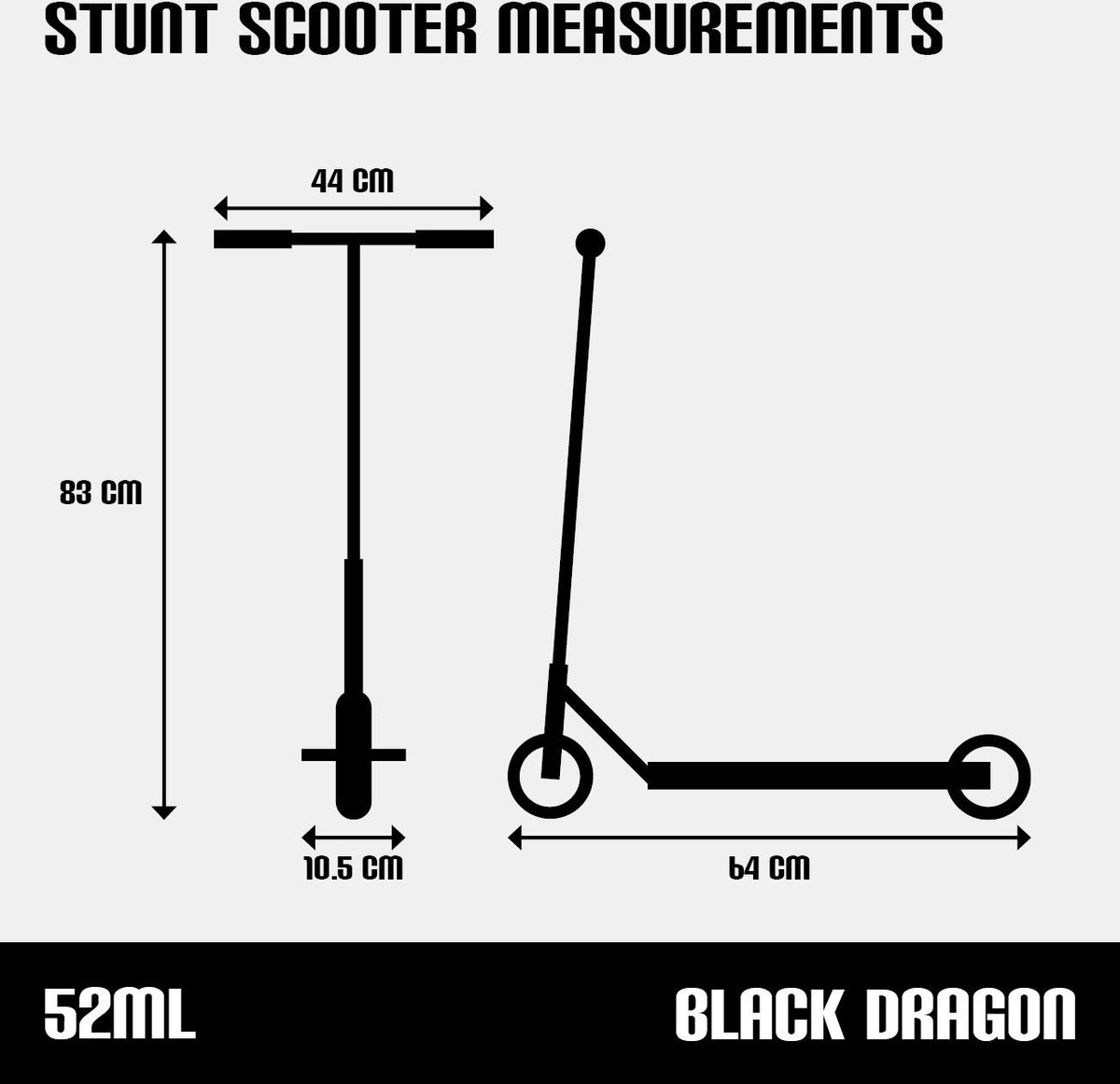 Black Dragon Stuntstep - Road Rage - Zwart/Oranje - Step - 100KG — afbeelding 2