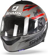 SHARK SPARTAN 1.2 ADRIAN PARASSOL Motorhelm integraalhelm Mat Antraciet Rood - Maat XXL