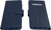 Samsung Galaxy S10 Plus Blauw - Portemonnee Wallet Case Pasjeshouder - boek Telefoonhoesje Kunstleer - Book case