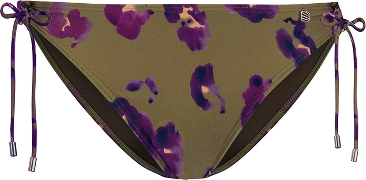 Beachlife Painted Animal regular bikinibroekje - Groen - Bloemenprint