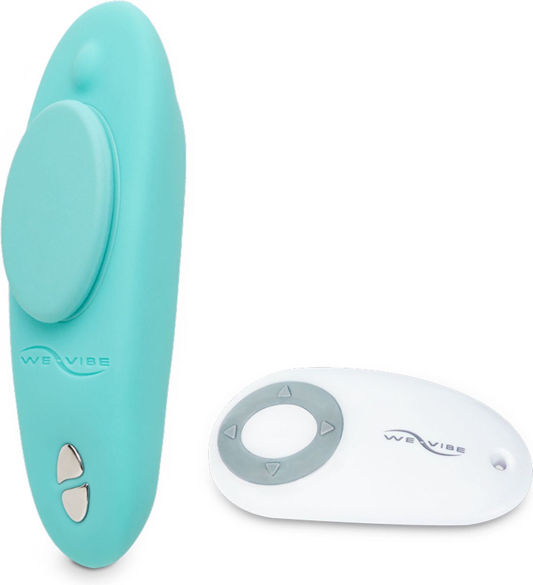 WeVibe Moxie - discrete vibrator voor in je slip met 10 intensiteiten die je via app bedient - Aqua