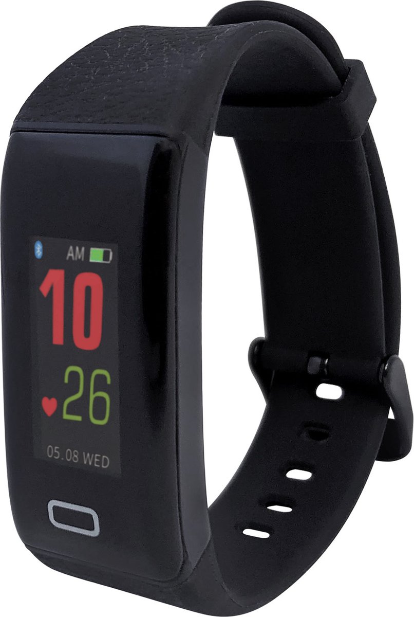 AT3 Activity Tracker - Stappenteller & Hartslagmeter - Met Slaapmonitor & Notificaties - Magnetisch Opladen - Ultra Lichtgewicht (24g) - Zwart