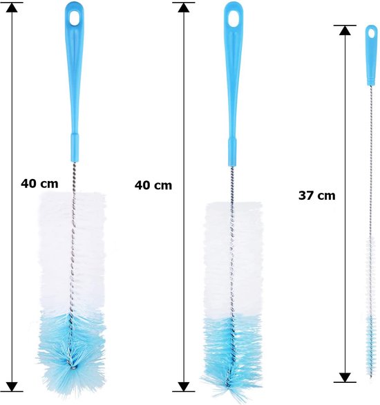 Goupillon des Bouteilles ultra longue, brosse à bouteilles